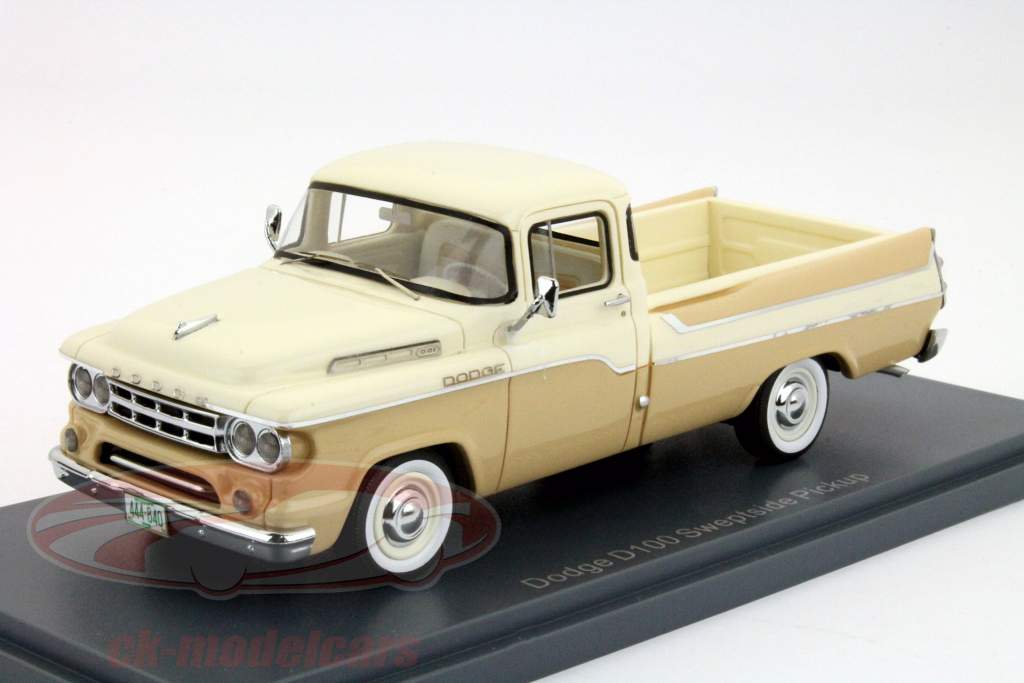Dodge D100 Sweptside Pickup hvid / beige 1:43 Neo