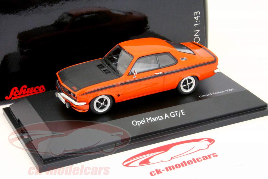 欧宝曼塔的GT / E橙/黑旭格1:43