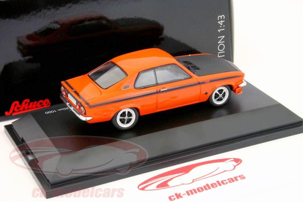 欧宝曼塔的GT / E橙/黑旭格1:43