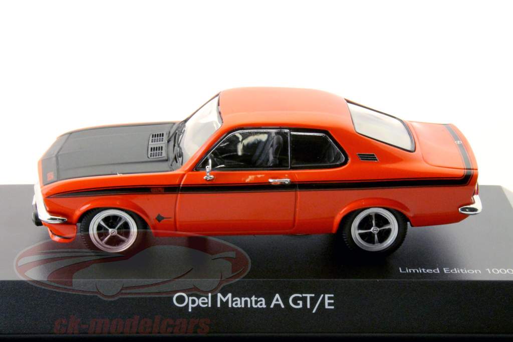欧宝曼塔的GT / E橙/黑旭格1:43