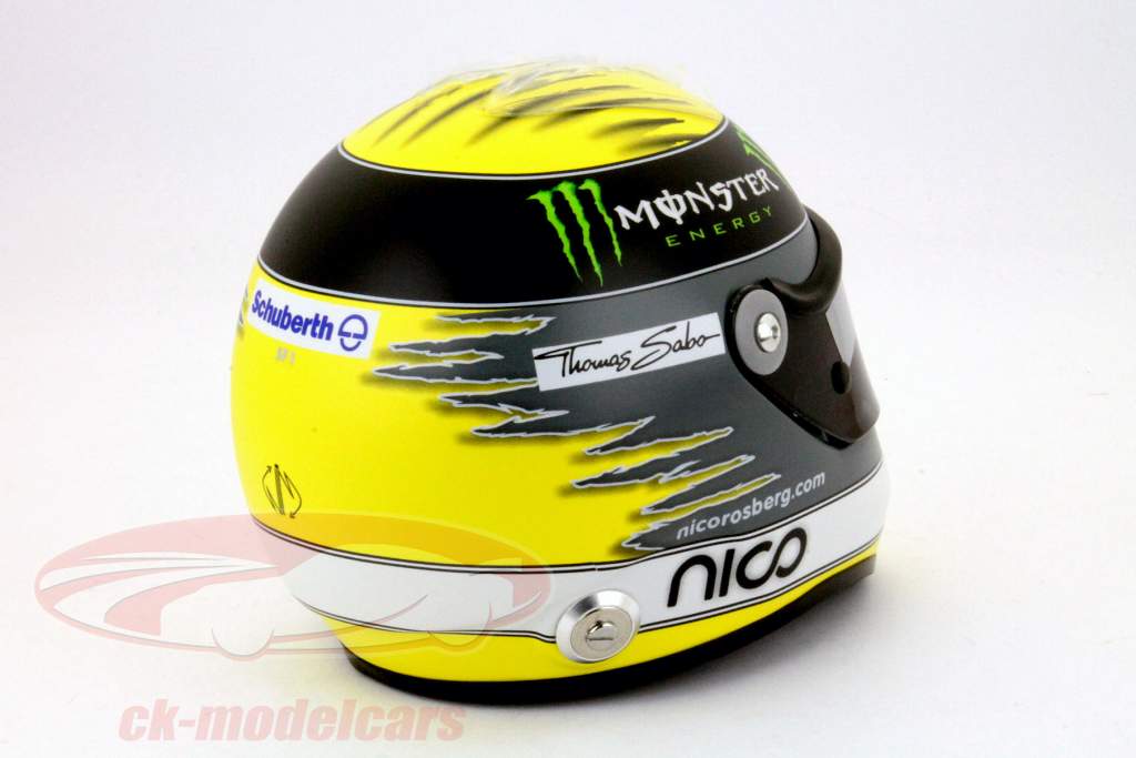 尼科•罗斯伯格~梅赛德斯GP W02一级方程式赛车2011 1:2舒伯特头盔