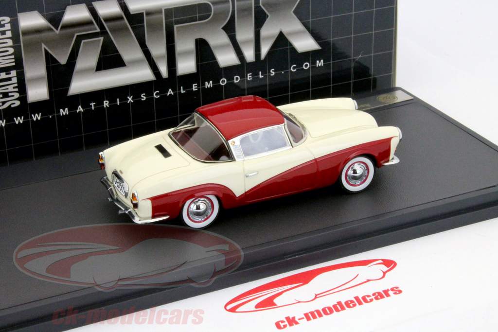Rometsch Lawrence Coupe weiss / rot 1:43 Matrix