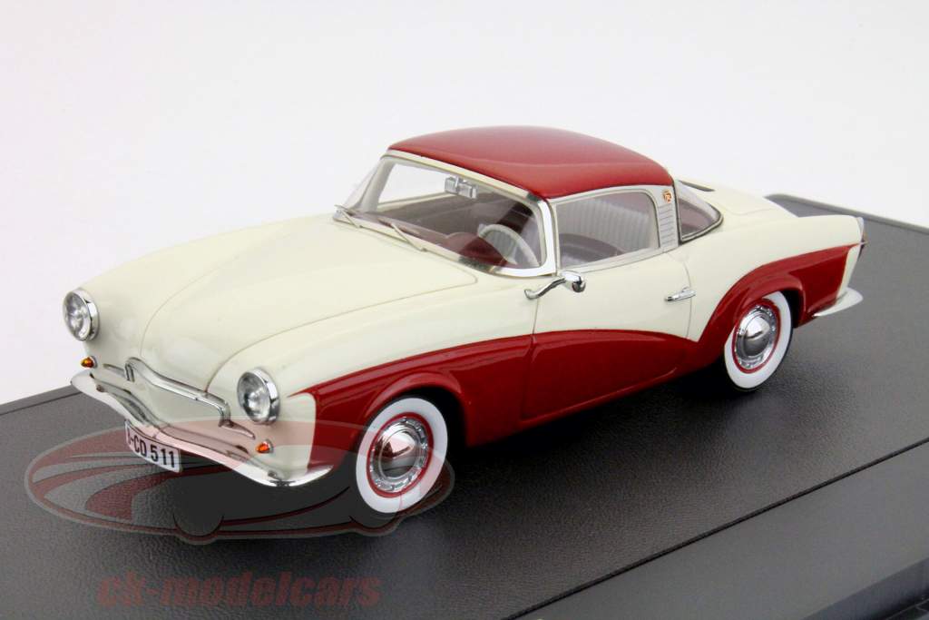 Rometsch Lawrence Coupe branco / vermelho 1:43 Matrix