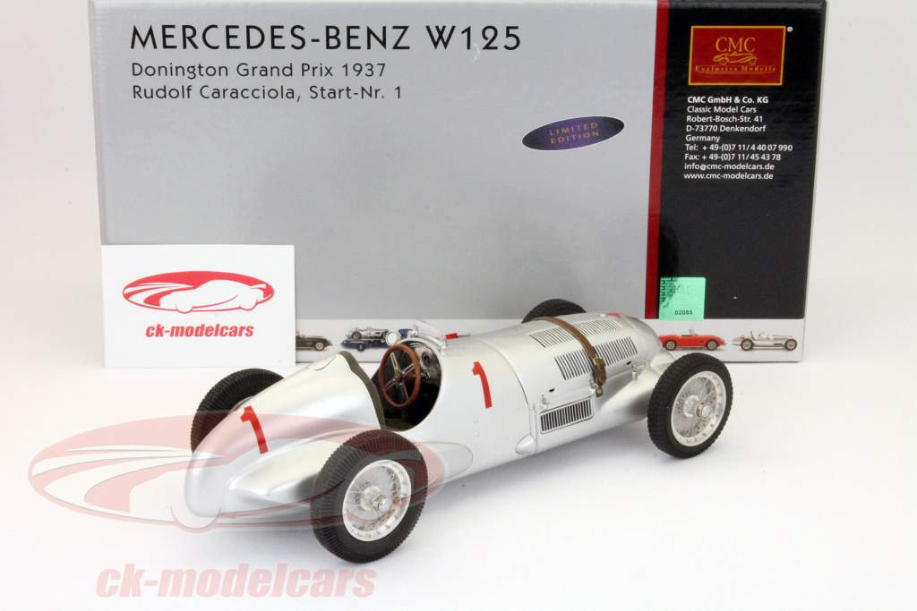CMC 1:18 メルセデスベンツW125＃1ドニントン·グランプリ1937