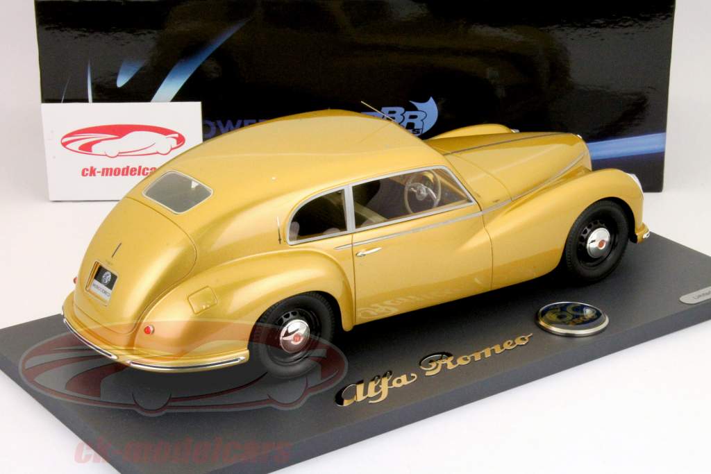 阿尔法罗密欧6C 2500年1949年的黄金1:18 BBR