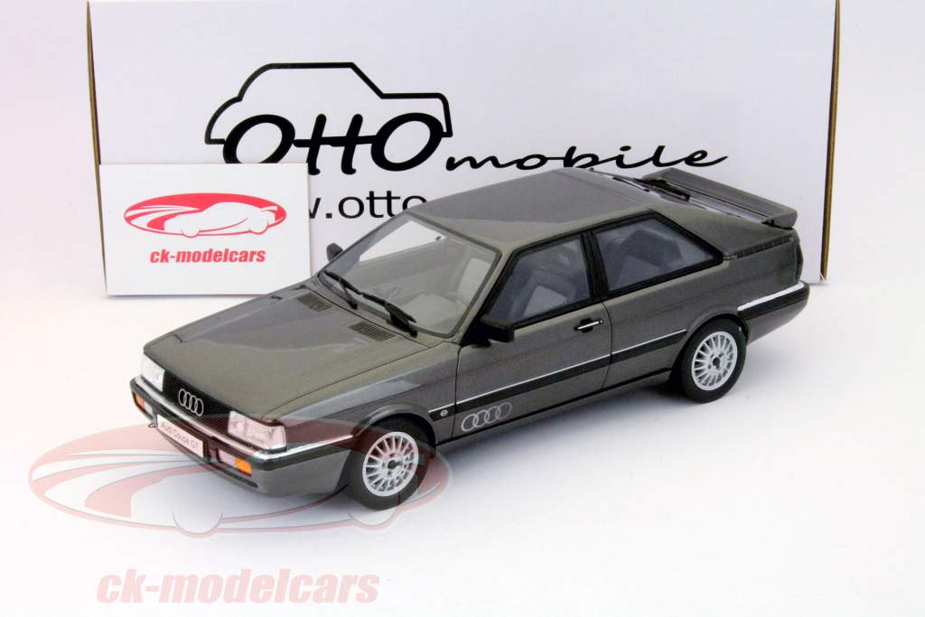 奥迪双门跑车GT年份1985灰色奥托移动1:18
