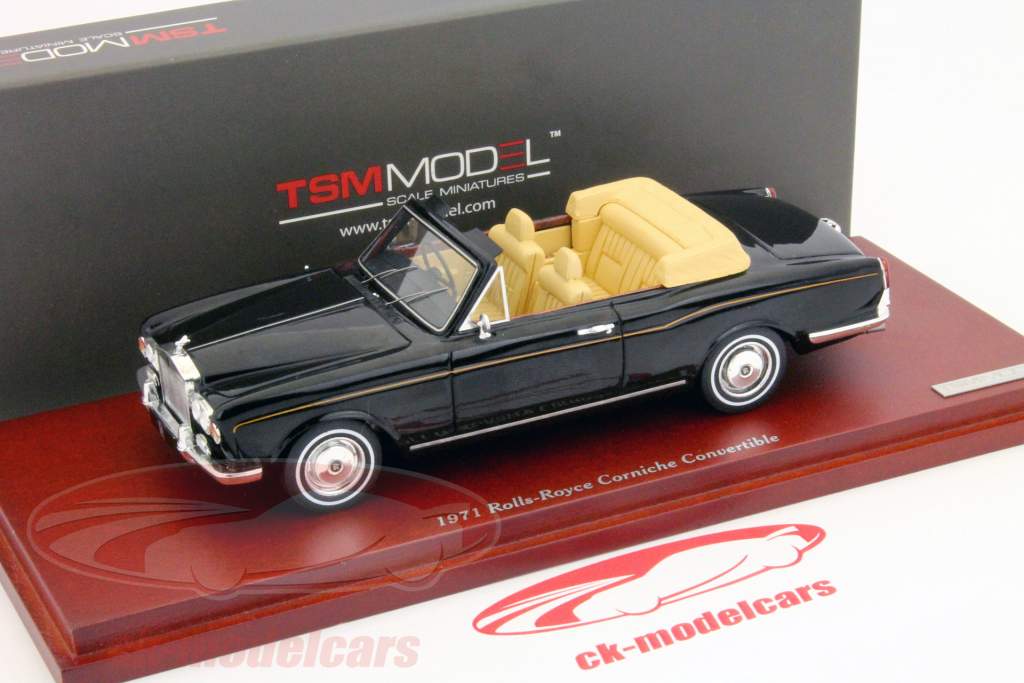 ロールスロイスコーニッシュコンバーチブル1971ブラック1：43 TrueScale