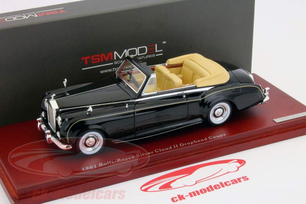 Rolls-Royce Silver Cloud II Drophead Coupe 年 1961 黑色 1:43 TrueScale