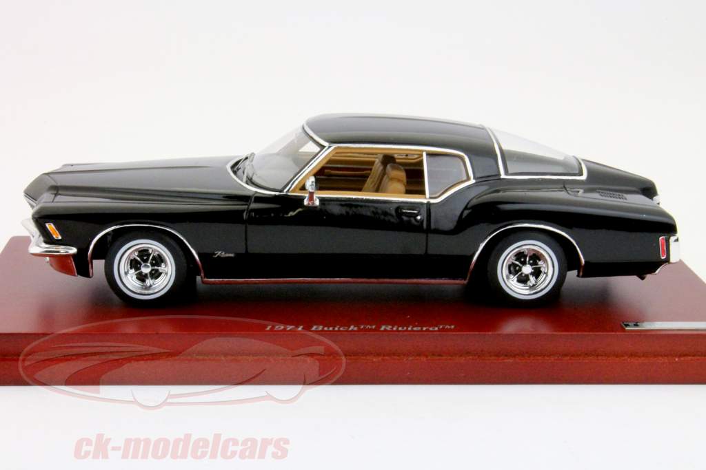 Buick Riviera Année 1971 noir 1:43 TrueScale
