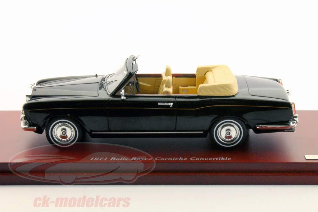 ロールスロイスコーニッシュコンバーチブル1971ブラック1：43 TrueScale