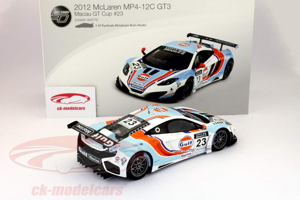 True Scale 1:18 マクラーレンMP4-12C GT3＃23マカオGTカップ