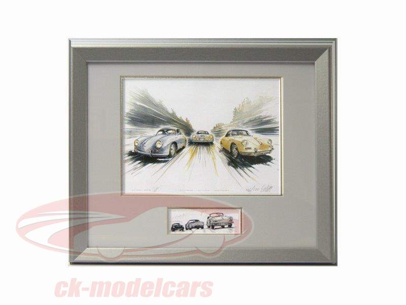 Billede: Porsche 356 Format 25 x 30 cm herunder Framework