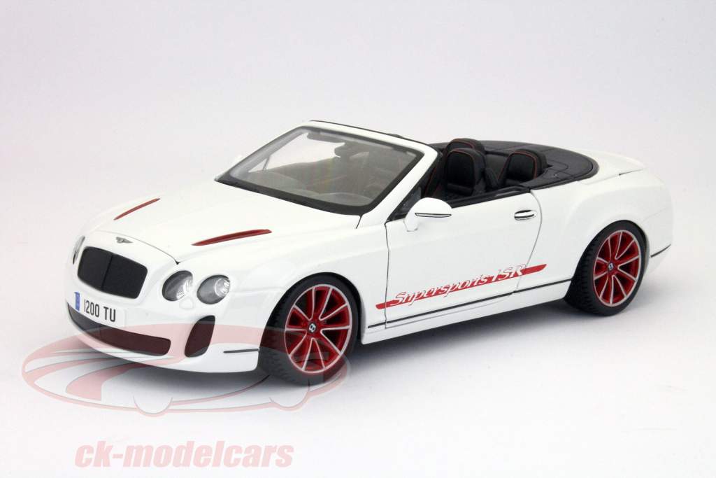 Bentley Continental Supersports Convertible ISR hvid Bburago 1:18