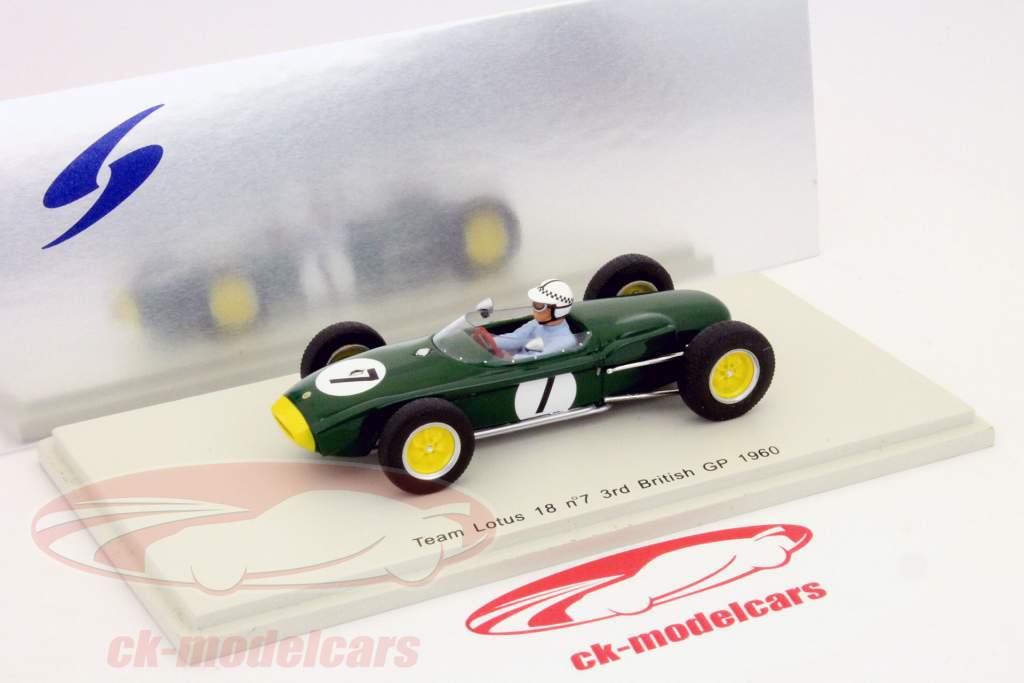 英尼斯爱尔兰莲花18＃7 3将英国一级方程式大奖赛1960 1:43星火