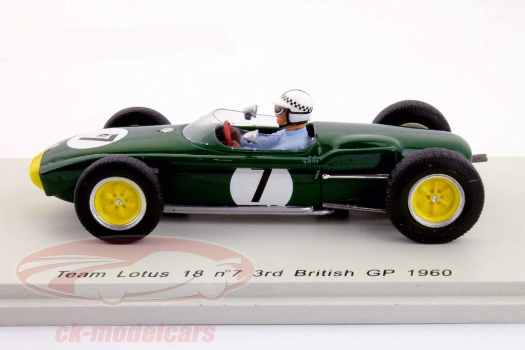 英尼斯爱尔兰莲花18＃7 3将英国一级方程式大奖赛1960 1:43星火