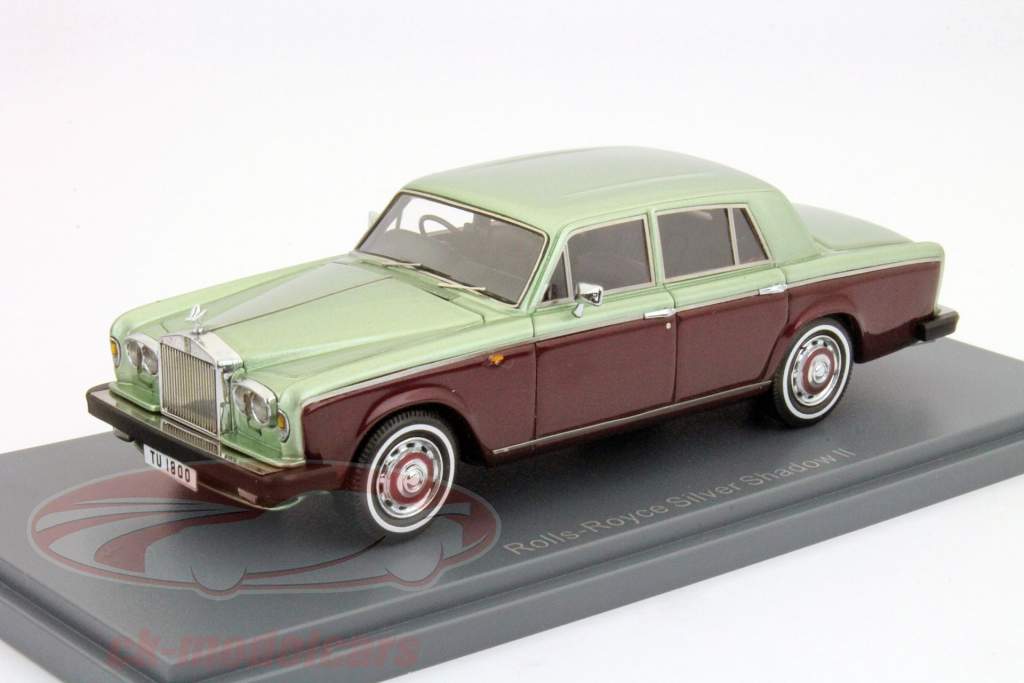 Rolls Royce Silver Shadow II RHD green / red 1:43 Neo