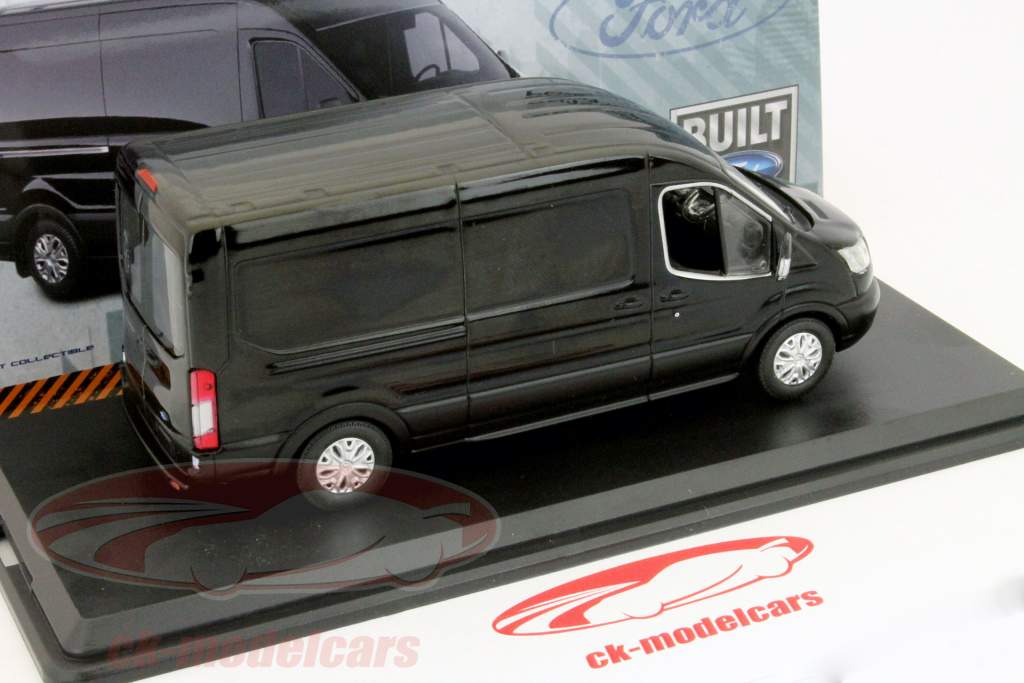 Ford Transit Jaar 2015 zwart 1:43 Greenlight