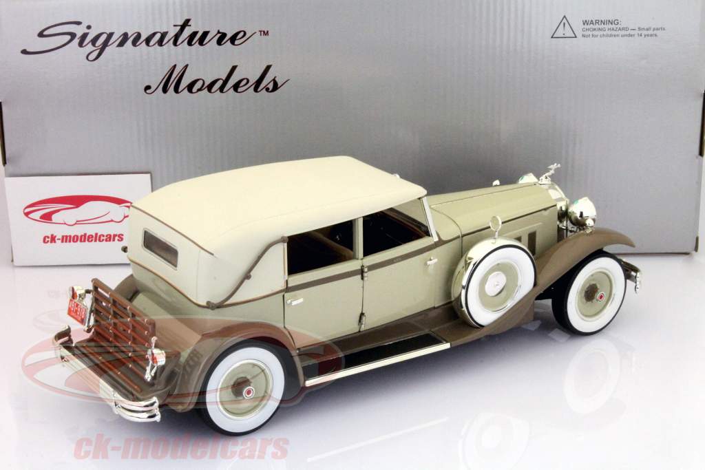 Packard Brewster Ano 1930 bege 1:18 Signature Models