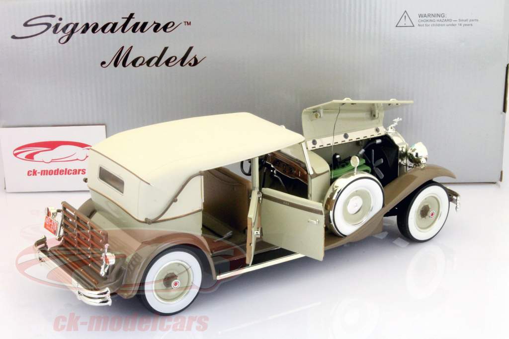 Packard Brewster Ano 1930 bege 1:18 Signature Models