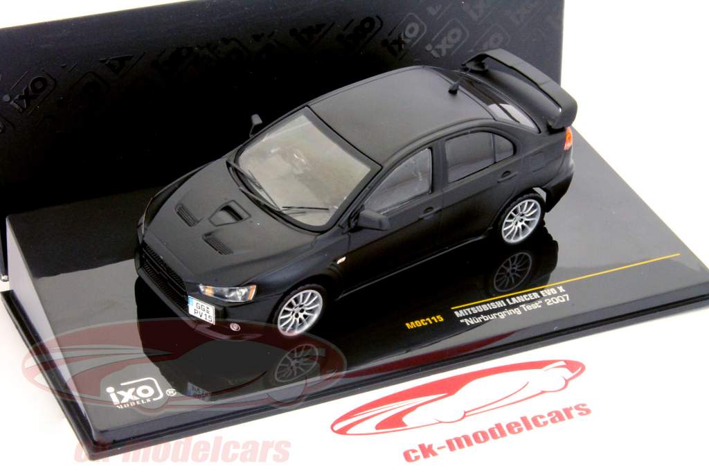 Mitsubishi Lancer Evolution X Nürburgring Test 2007 коврик черный 1:43 Ixo