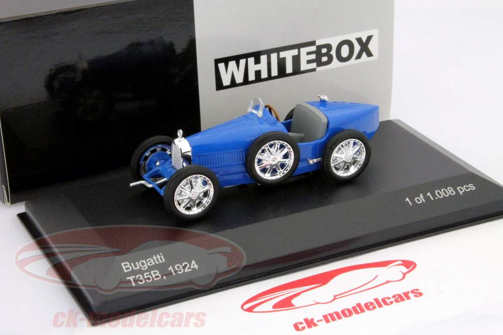 WhiteBox 1:43 Bugatti T35B Year 1924 blue WB045 model car