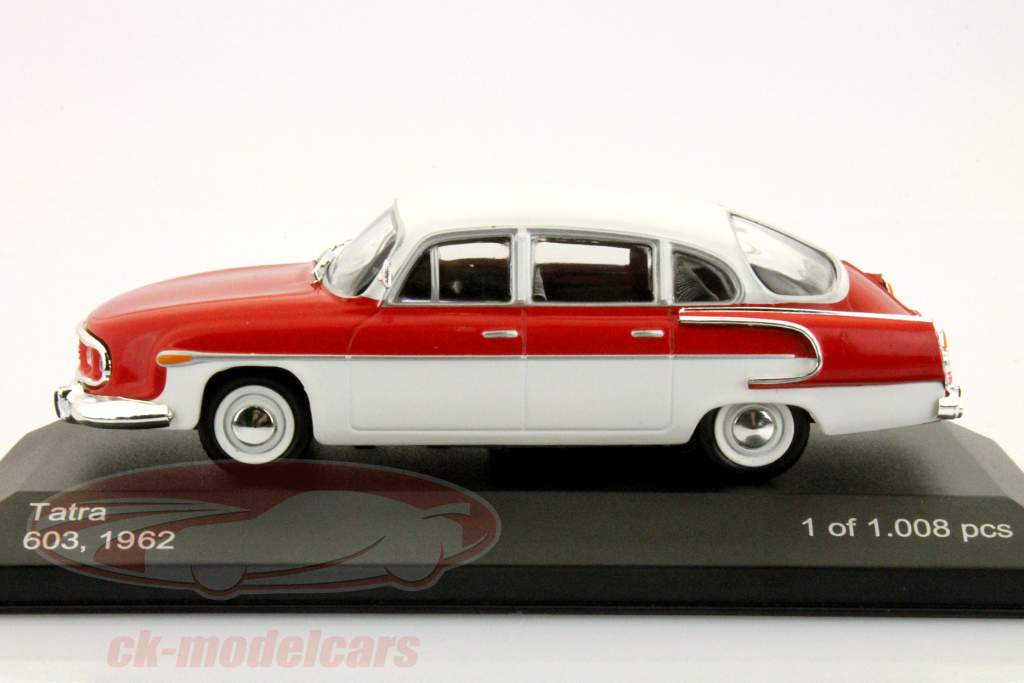 Tatra 603 Anno 1962 rosso / bianco 1:43 WhiteBox