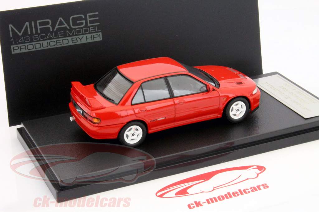 Mitsubishi Lancer Evo II rød 1:43 HPI