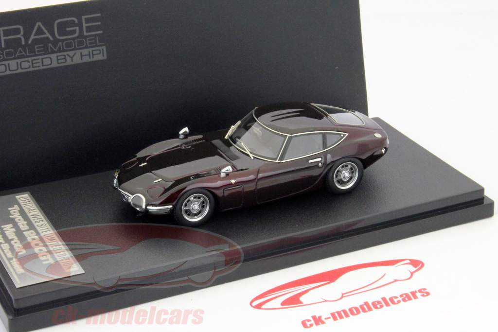 Toyota 2000 GT marrone 1:43 HPI