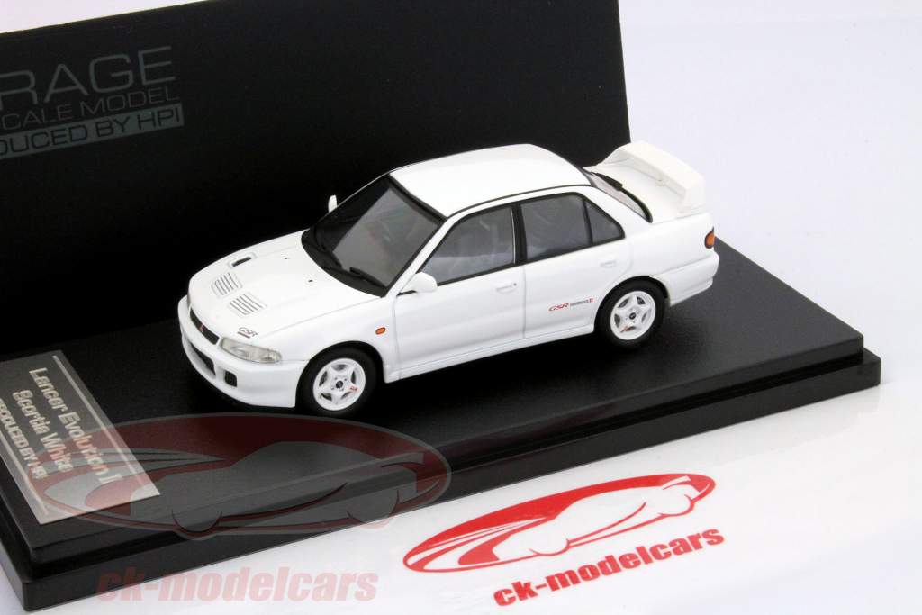 Mitsubishi Lancer Evo II bianco 1:43 HPI