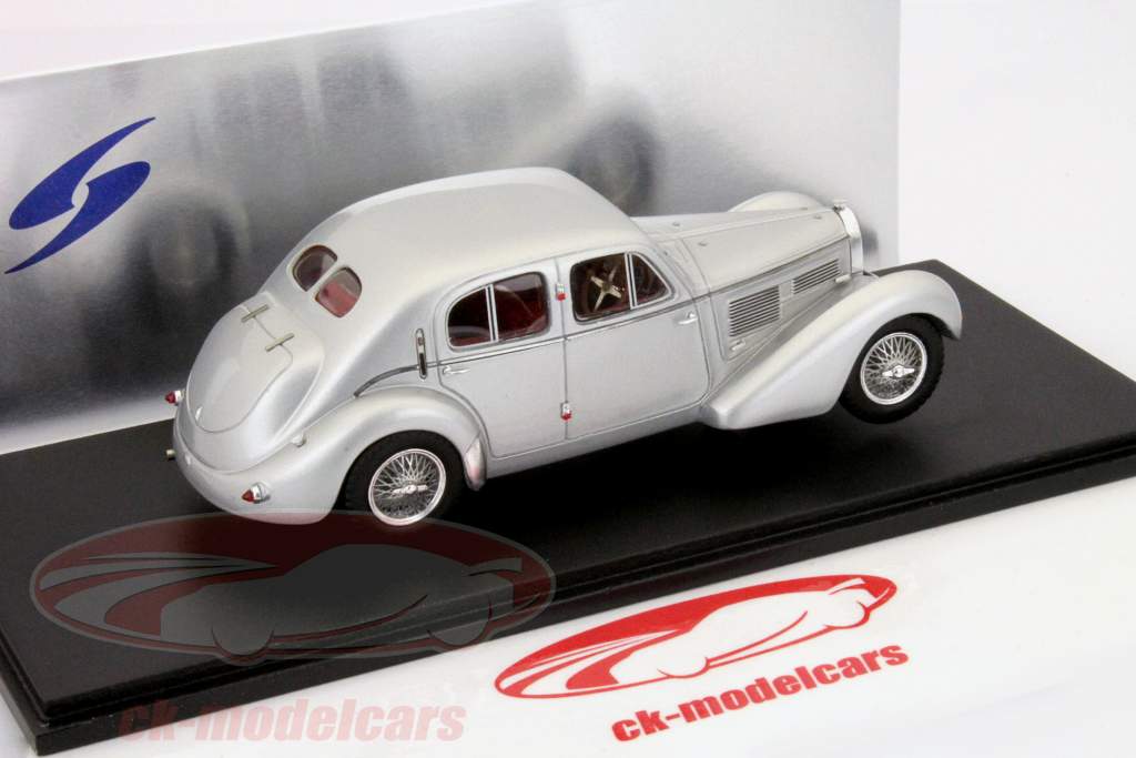 Bugatti Galibier Chassis Nej. 774 sølv 1:43 Spark