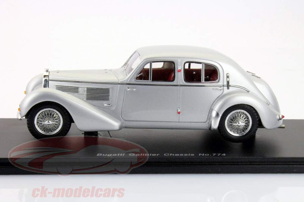 Bugatti Galibier Chassis Нет. 774 серебро 1:43 Spark