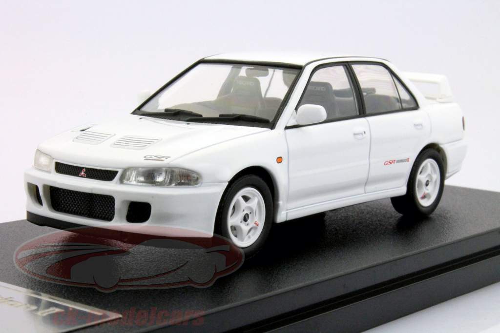 Mitsubishi Lancer Evo II branco 1:43 HPI
