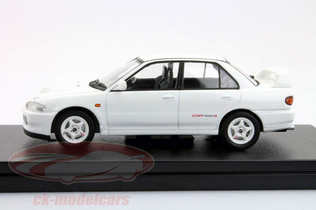 Mitsubishi Lancer Evo II branco 1:43 HPI