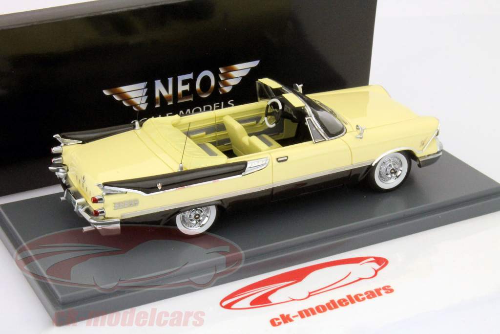 Dodge Custom Royal Lancer Cabriolet beige / sort 1:43 Neo