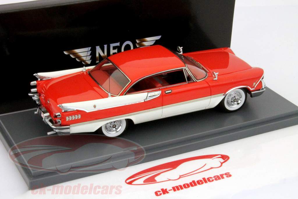 Dodge Custom Royal Lancer Coupe rood / wit 1:43 Neo
