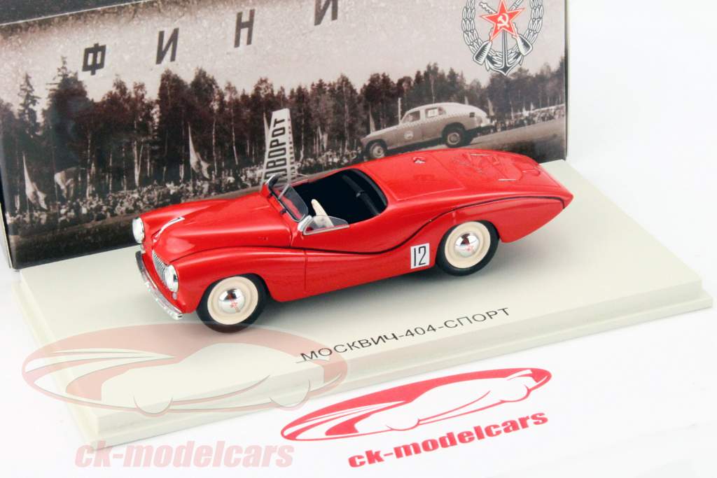 Moskwitsch 404 Спортивный #12 красный 1:43 DIP Models
