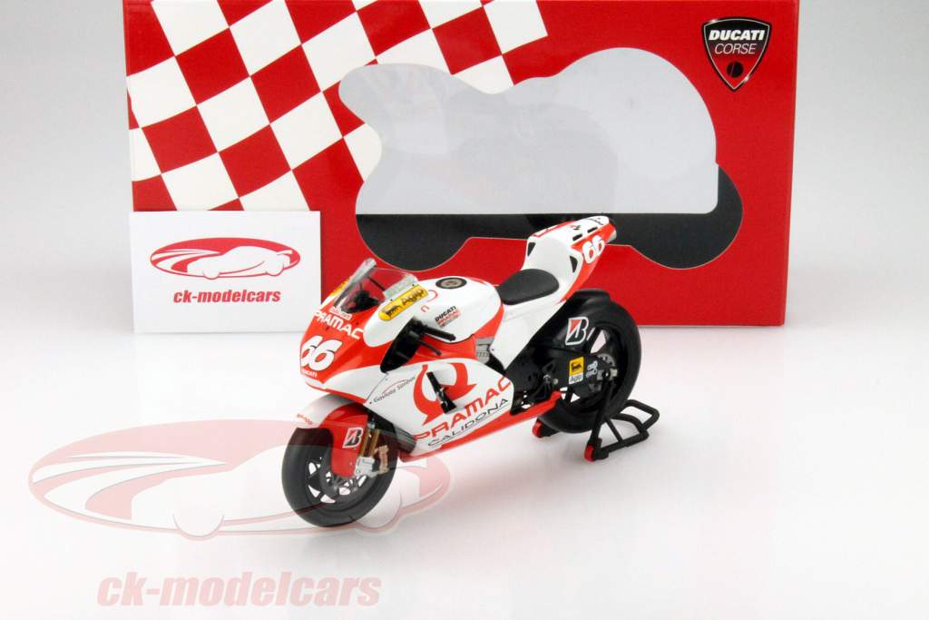 Ducati Desmo 16 GP7 #66 Pramac D'Antin MotoGP 2007 1:12 Minichamps