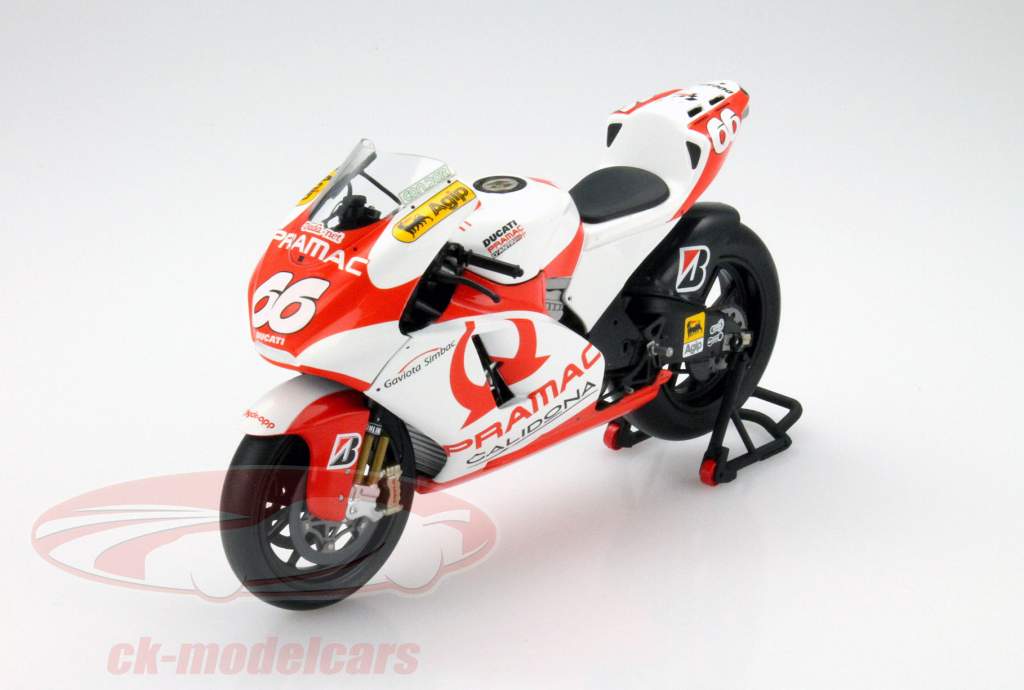 Ducati Desmo 16 GP7 #66 Pramac D'Antin MotoGP 2007 1:12 Minichamps