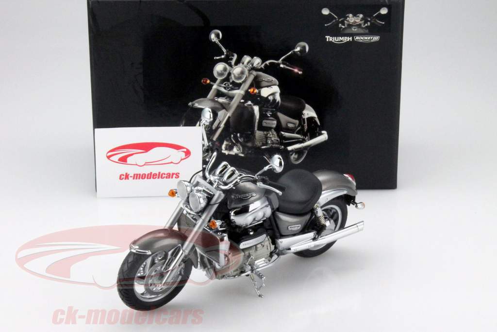 Triumph Rocket III Année 2005 gris 1:12 Minichamps