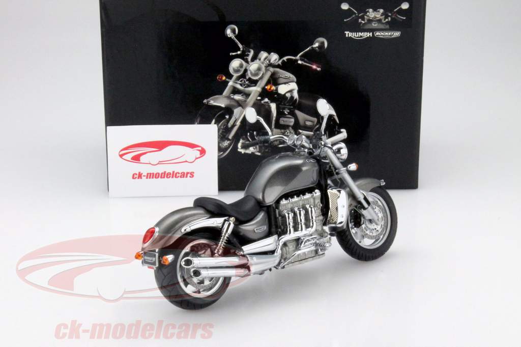 Triumph Rocket III Année 2005 gris 1:12 Minichamps