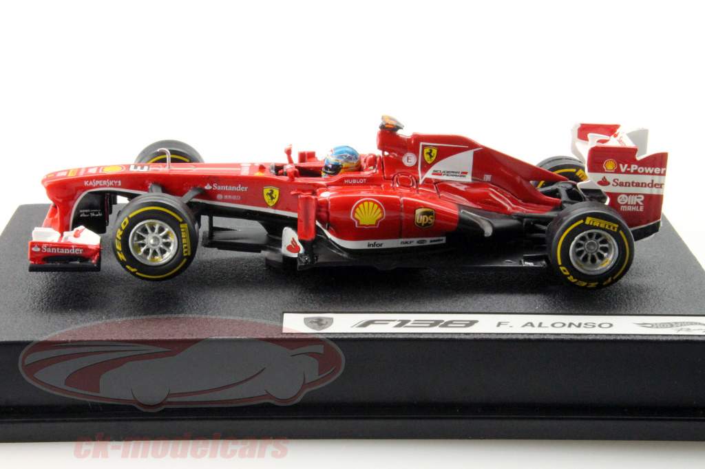 Fernando Alonso Ferrari F138 #3 Formula 1 2013 1:43 HotWheels
