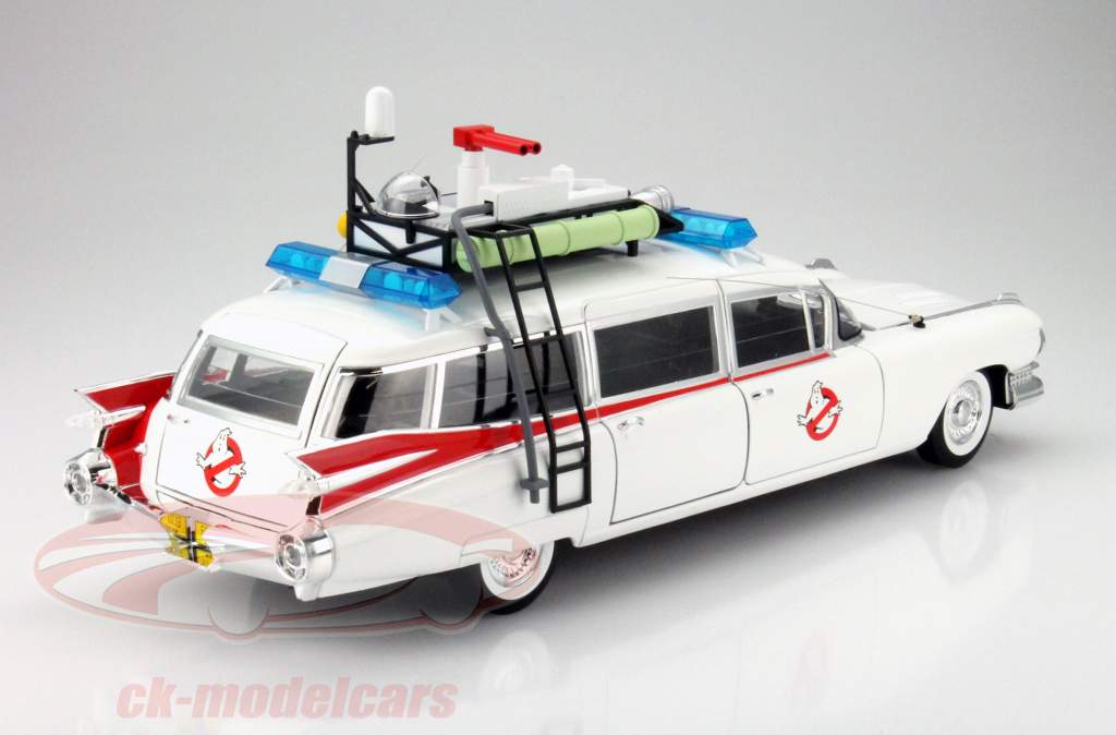 Cadillac Ecto 1 电影 汽车 Ghostbusters 年 1989 白 1:18 HotWheels