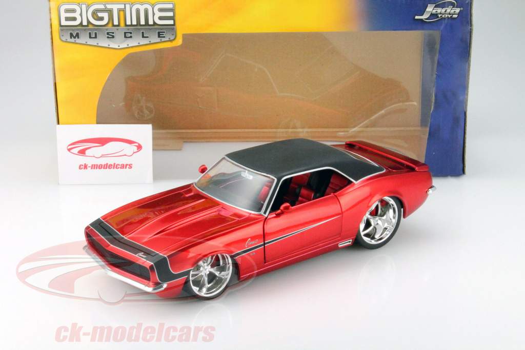 ミニカー JADA TOYS 1/18 1968 CHEVY CAMARO JADA DUB CITY 1968 CHEVY CAMARO 1:18 GREEN WITH WHITE STRIPE