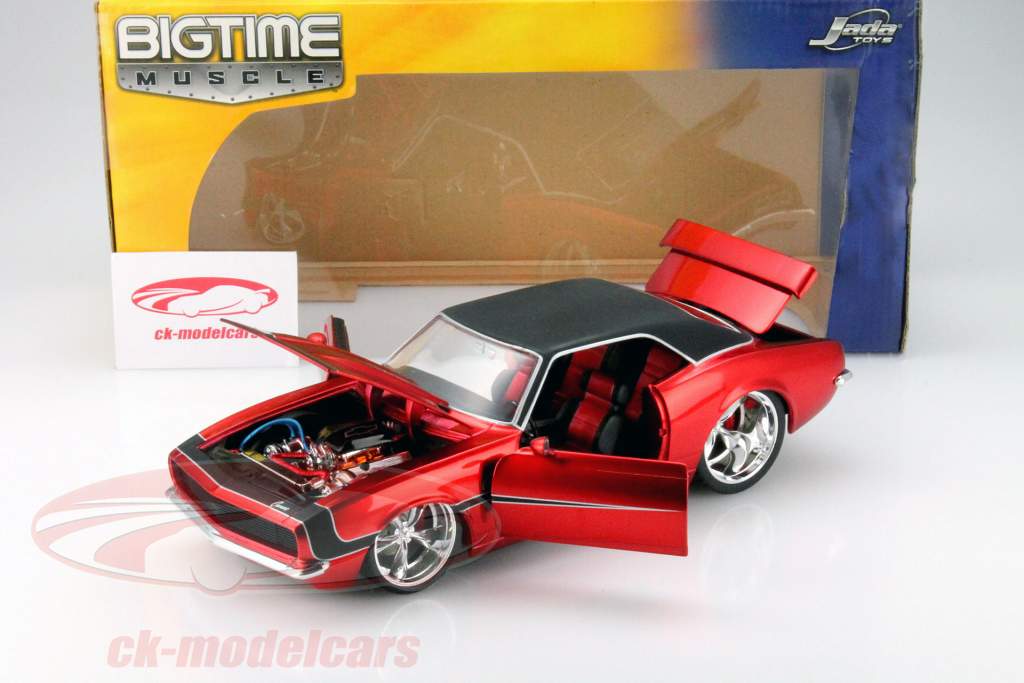Jadatoys 1:18 Chevrolet Camaro Year 1968 red 63013 model car