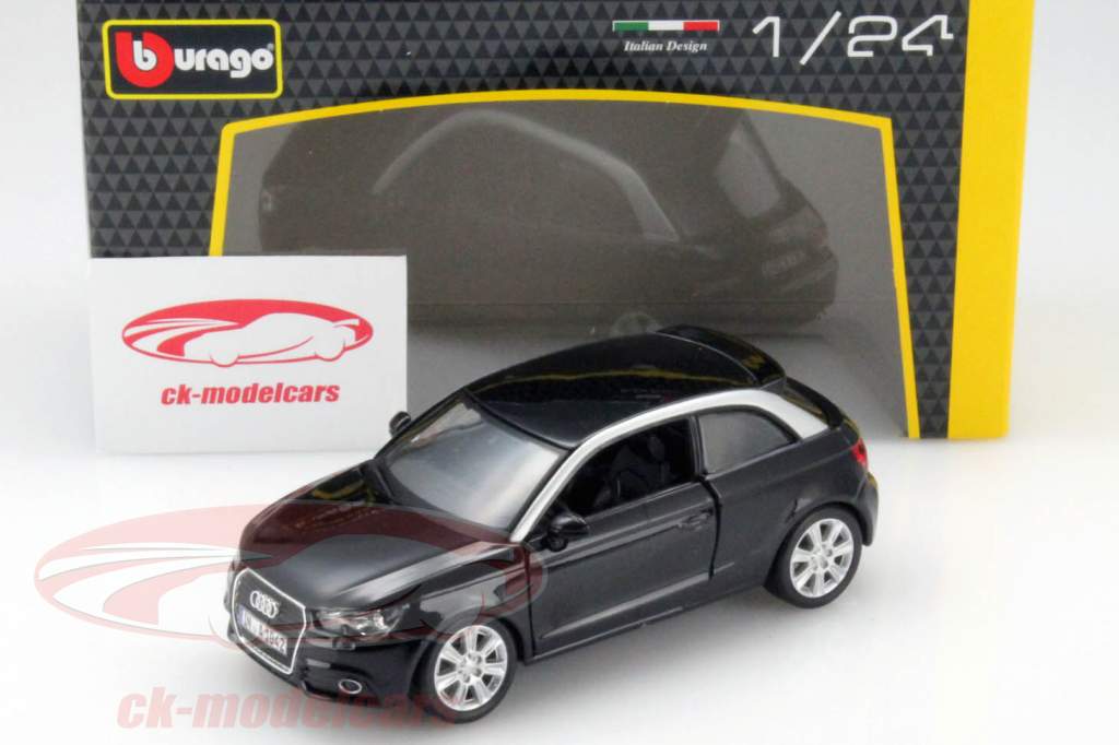 Audi A1 (8X) 年 2010 黑色 1:24 Bburago