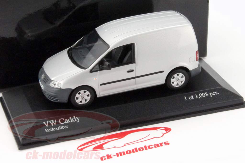 Volkswagen VW Caddy Année 2003 reflexsilver 1:43 Minichamps