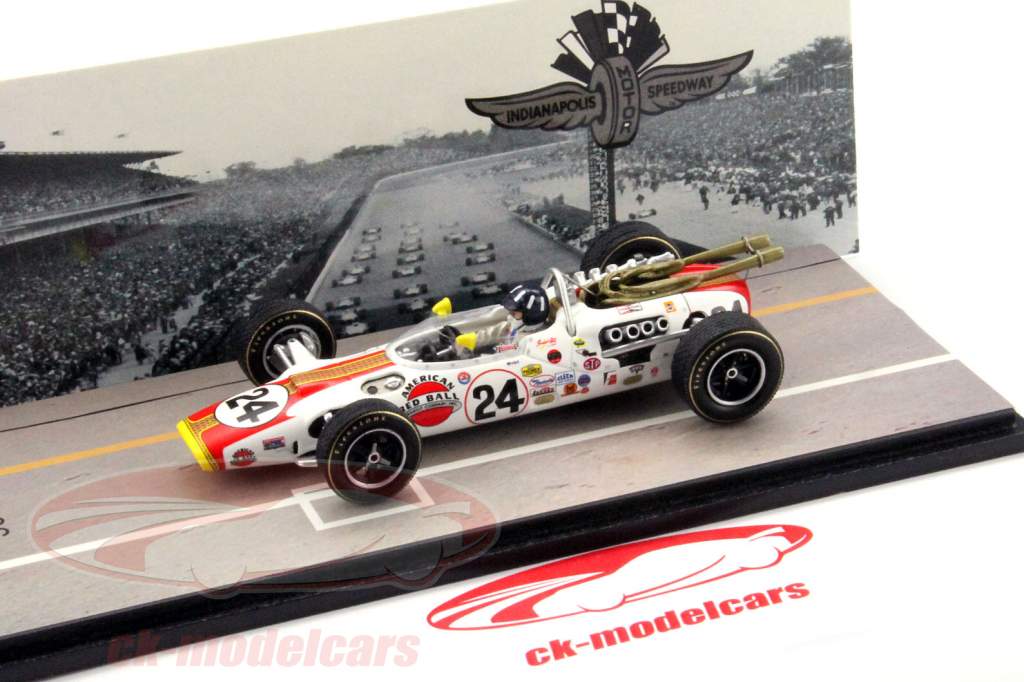 Spark 1:43 Lola T90 #24 Winner Indianapolis 500 1966 Graham