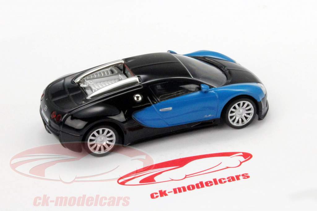 Bugatti Veyron 16V Année 2009 bleu / noir 1:43 Altaya