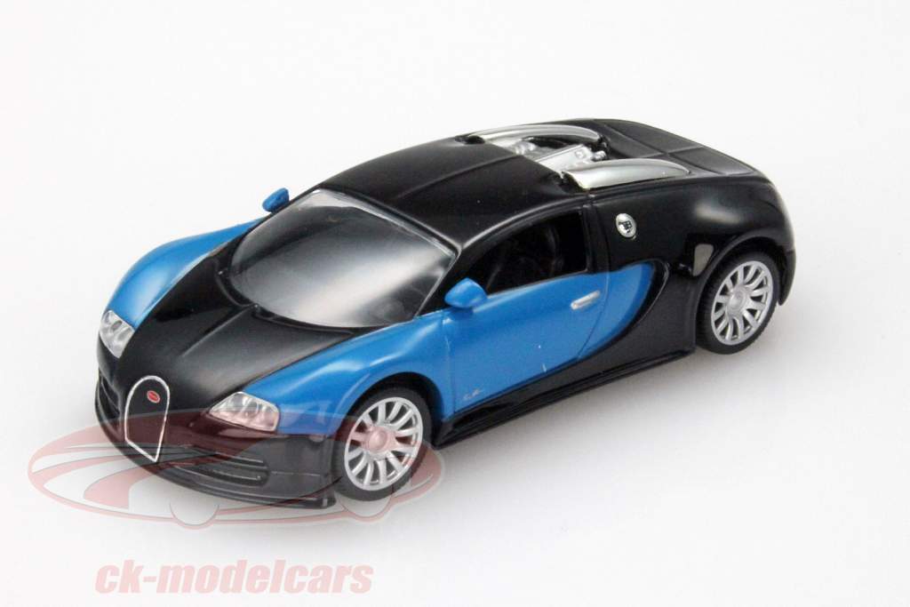 Bugatti Veyron 16V 年 2009 蓝色 / 黑色 1:43 Altaya