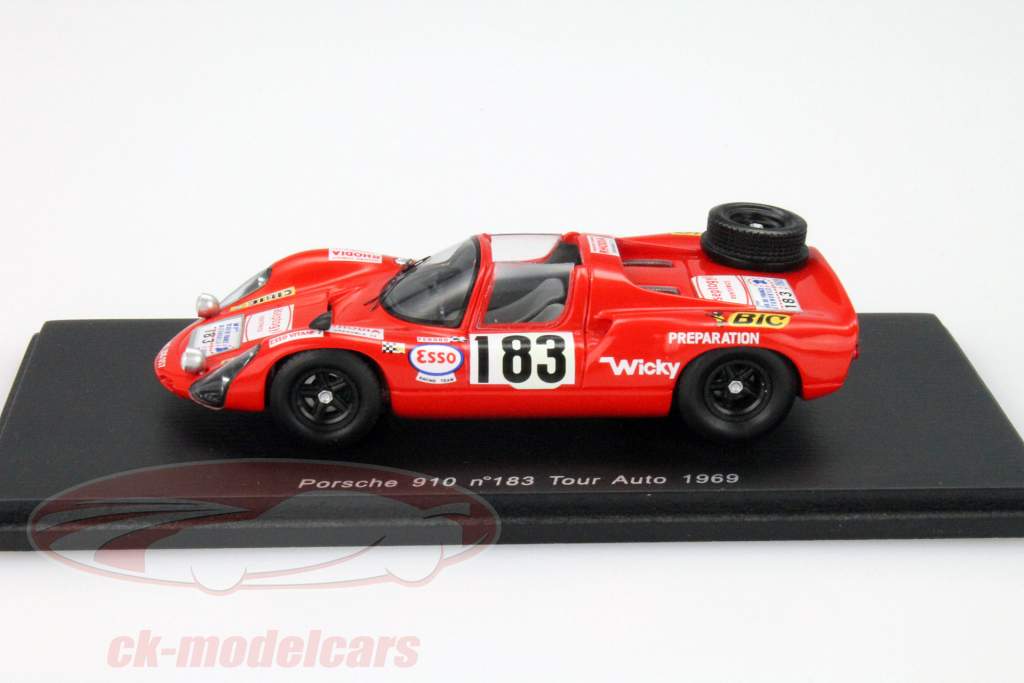 Porsche 910 #183 Tour de Frankrig 1969 1:43 Spark